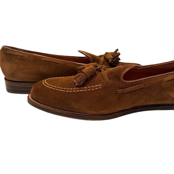 Alden Tassel Moccasin Loafer 3403 Men's 13D Snuff Suede Quiet Luxury Workwear - Picture 5 of 14